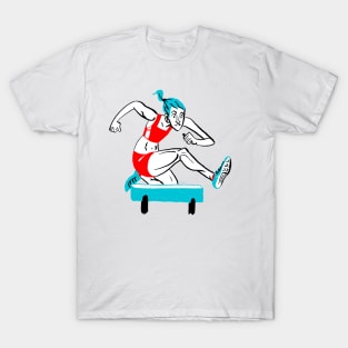 Woman Hurdling T-Shirt